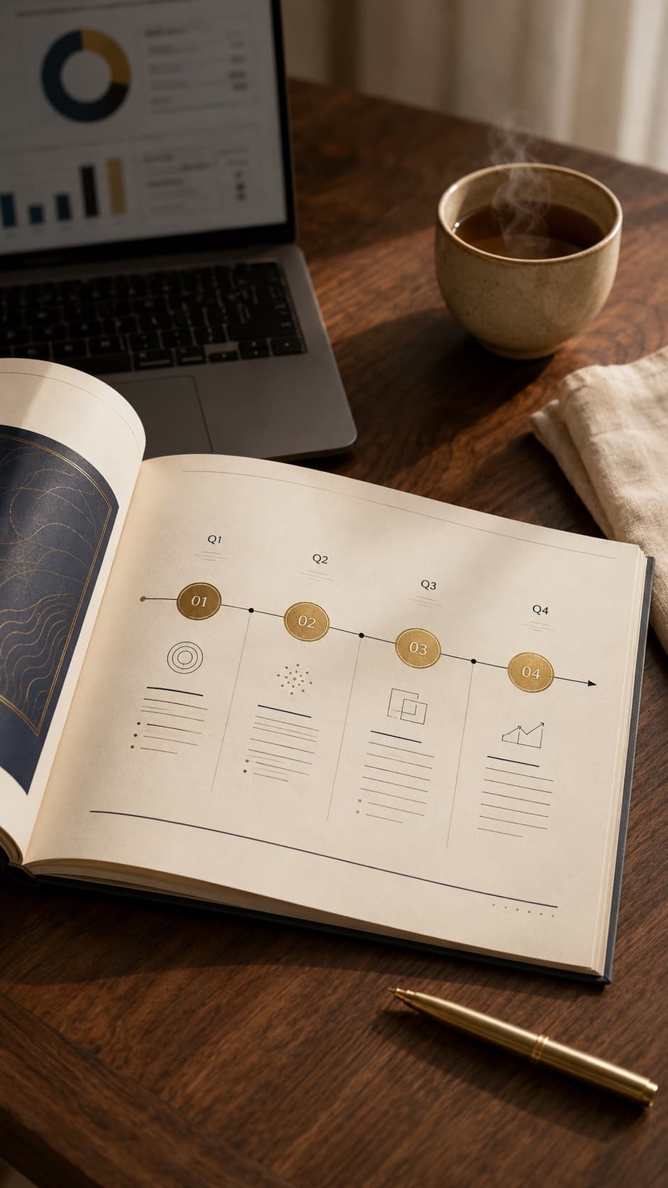 實際交付的 AI 商業落地交付包——含 roadmap、工具/模型評比、SOP 模板與 ROI 試算